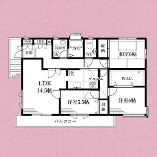 ラ・ファミーユ【2階】の間取り