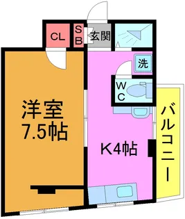 べるべーる高石神【2階】の間取り