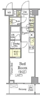 ザ・パークワンズ高輪【1階】の間取り