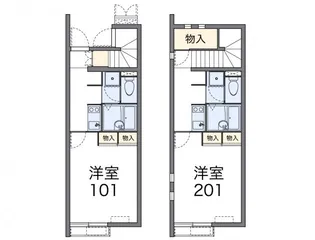 レオネクスト元植田West【2階】の間取り