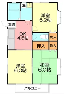 サンハイツII【2階】の間取り
