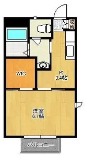 TINKER BELLI【1階】の間取り