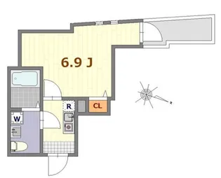 神奈川県横浜市西区東久保町【アパート】の間取り