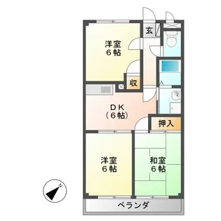 ロイヤルステイブル【2階】の間取り