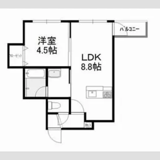 ル・ソレイユ【4階】の間取り