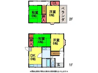 千葉県成田市飯田町【一戸建】の間取り