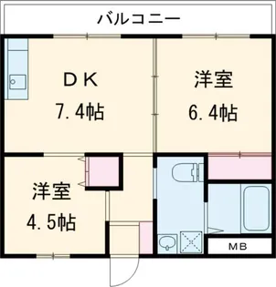 フレール水前寺【3階】の間取り