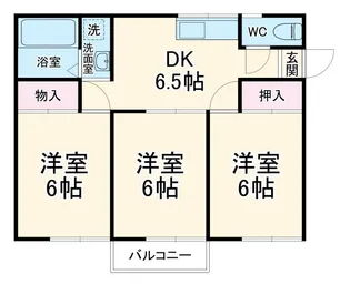 3DKの間取り画像
