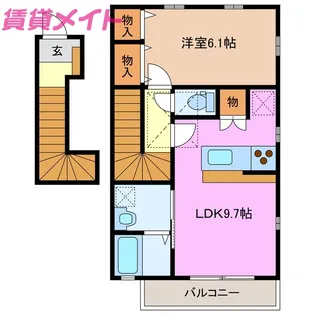 サーラ・マンジェ C棟【2階】の間取り