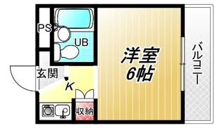 コボックス【4階】の間取り