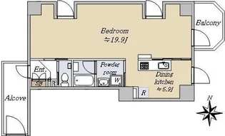 モンテヴェルデ神楽坂弐番館【6階】の間取り