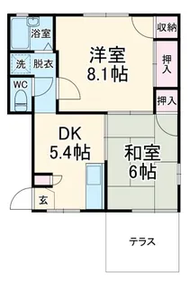 ビューコート【1階】の間取り