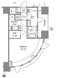 ザ・レジデンス赤坂檜町【6階】の間取り