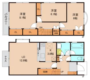 千葉県市川市塩焼1【一戸建】の間取り