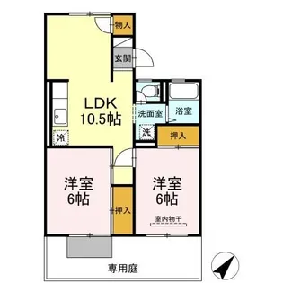 パークハウス【1階】の間取り