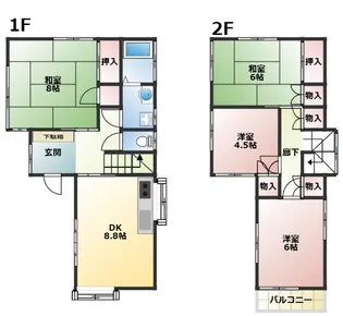 埼玉県深谷市萱場【一戸建】の間取り