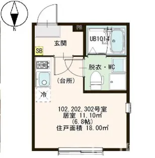 ハーモニーテラス北小岩XVII【3階】の間取り