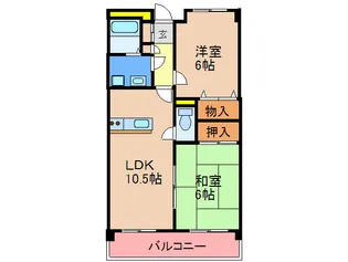 グランドハイム和白【2階】の間取り