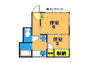 杉野荘【1階】の間取り