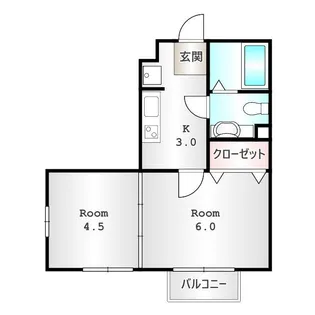 群馬県前橋市大友町2【アパート】の間取り