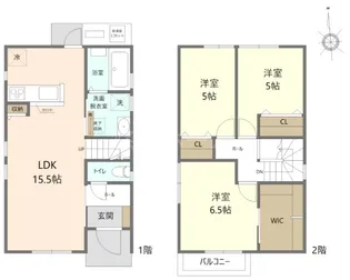 福岡県久留米市上津2【一戸建】の間取り