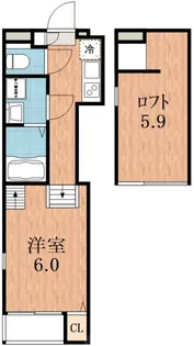 大阪府大阪市住吉区墨江3【アパート】の間取り