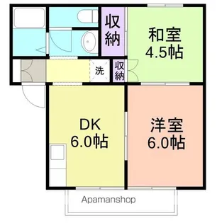 セジュール宇須【2階】の間取り