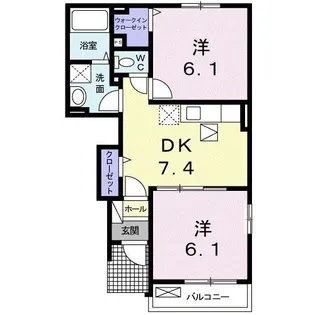 埼玉県川越市南大塚3【アパート】の間取り