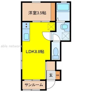 プリマベラ大形【1階】の間取り