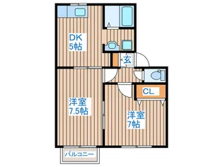 T&SガーデンIIB棟【1階】の間取り
