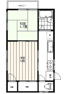 東京都練馬区桜台4【アパート】の間取り