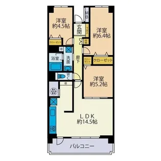 コーポ海老名【11階】の間取り