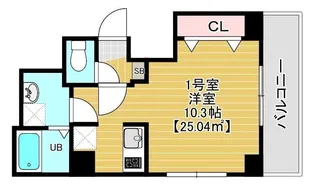 エステラスワン【4階】の間取り