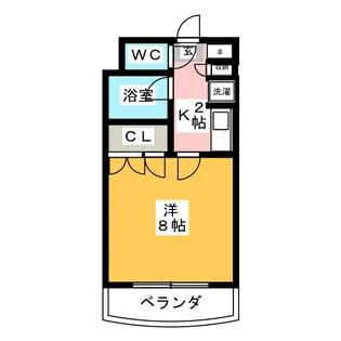 パインクレスト萩野【10階】の間取り