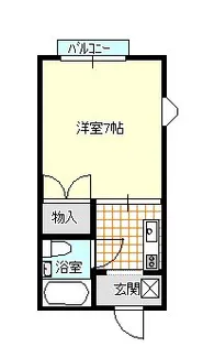 茨城県稲敷市江戸崎甲【アパート】の間取り