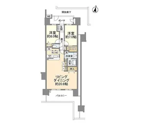 グラン・レジデンス【8階】の間取り