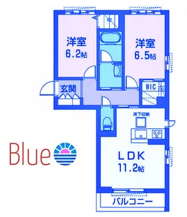 シエル【1階】の間取り