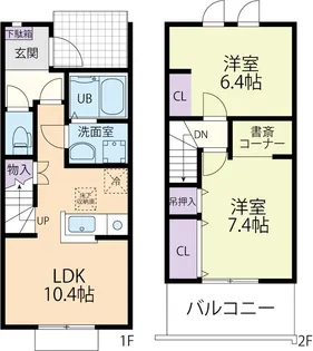 Doux maison(ドゥーメゾン)竹林町の間取り