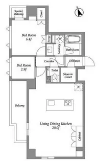 ENetial代官山【10階】の間取り