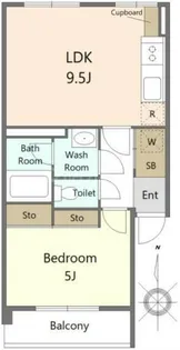 ときわ台ローヤルコーポ【6階】の間取り