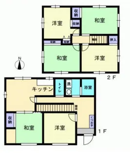 岡山県岡山市北区津島新野2【一戸建】の間取り
