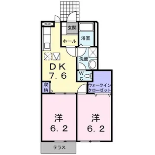 パラディ3【1階】の間取り