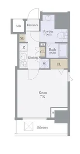 AZEST亀戸【11階】の間取り