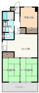 ラ・ポルト【4階】の間取り