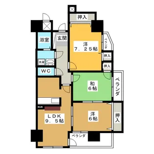 サムティイースト白壁【2階】の間取り