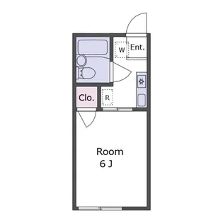 弥生レジデンスA【2階】の間取り