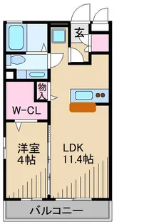 神奈川県川崎市幸区小向町【アパート】の間取り