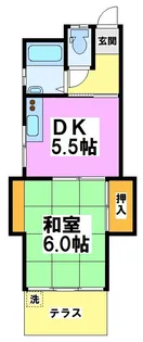 東京都調布市国領町5【アパート】の間取り