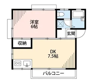 サニーハイツ(千葉)【2階】の間取り
