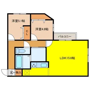 WELL BRIGHT東雲 RESIDENCE【3階】の間取り